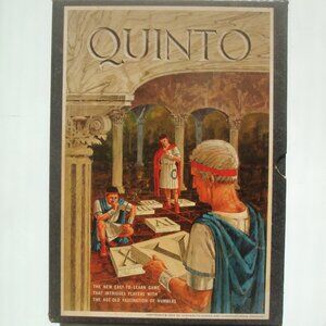 Vintage 1964 QUINTO Grid Board Game